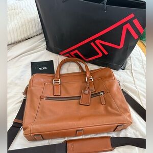 TUMI - BEACON HILL BRANCH SLIM LAPTOP leather BRIEFCASE